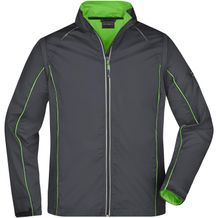 Men's Zip-Off Softshell Jacket - 2 in 1 Jacke mit abzippbaren Ärmeln [Gr. 3XL] (iron-grey/green) (Art.-Nr. CA359815)