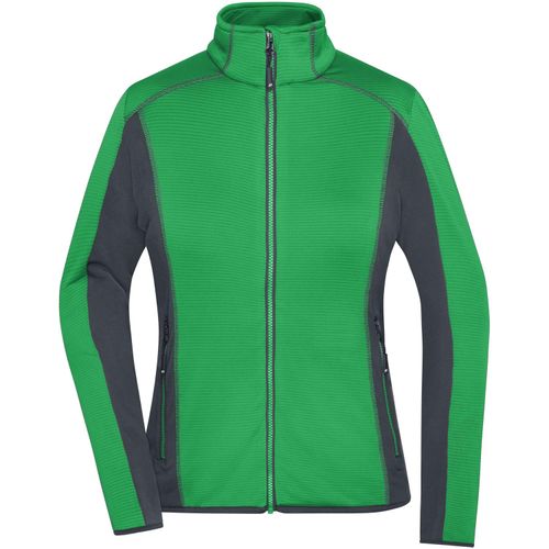 Ladies' Structure Fleece Jacket - Stretchfleecejacke im sportlichen Look [Gr. M] (Art.-Nr. CA360117) - Angenehm weiche, bi-elastische, pflegele...