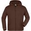 Hooded Jacket Junior - Klassische Kapuzenjacke aus hochwertiger French-Terry-Qualität [Gr. XL] (Brown) (Art.-Nr. CA360668)