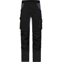 Workwear Stretch-Pants Slim Line - Spezialisierte Arbeitshose in schmaler Schnittführung mit elastischen Einsätzen und funktionellen Details [Gr. 58] (black/carbon) (Art.-Nr. CA361869)
