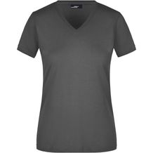 Ladies' Slim Fit V-T - Figurbetontes V-Neck-T-Shirt [Gr. S] (graphite) (Art.-Nr. CA362872)