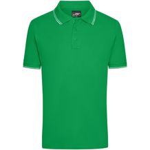 Men's Polo - Polo in elastischer Piqué-Qualität [Gr. 3XL] (fern-green/white) (Art.-Nr. CA362968)