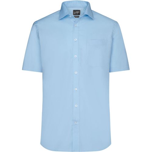 Men's Shirt Shortsleeve Micro-Twill - Klassisches Shirt in pflegeleichter Baumwollqualität [Gr. 4XL] (Art.-Nr. CA368440) - Bügelfreie Micro-Twill Qualität m...