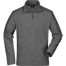 Men's Basic Fleece Jacket - Klassische Fleecejacke mit Stehkragen [Gr. 3XL] (carbon) (Art.-Nr. CA368800)