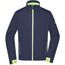 Men's Sports Softshell Jacket - Funktionelle Softshelljacke für Sport, Freizeit und Promotion [Gr. XXL] (navy/bright-yellow) (Art.-Nr. CA369892)