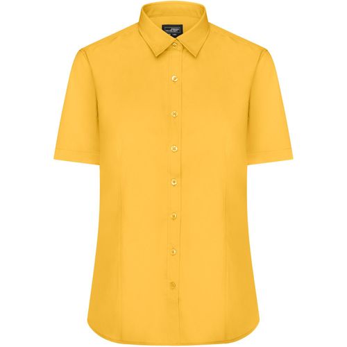 Ladies' Shirt Shortsleeve Poplin - Klassisches Shirt aus pflegeleichtem Mischgewebe [Gr. 3XL] (Art.-Nr. CA370381) - Popeline-Qualität mit Easy-Care-Ausrüs...
