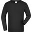 Junior Shirt Long-Sleeved Medium - Langarm T-Shirt aus Single Jersey [Gr. L] (black) (Art.-Nr. CA370386)