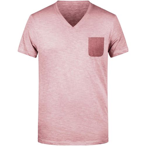Men's Slub-T - T-Shirt im Vintage-Look [Gr. S] (Art.-Nr. CA370422) - Single Jersey aus Flammgarn und gekämmt...