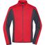 Men's Structure Fleece Jacket - Stretchfleecejacke im sportlichen Look [Gr. XL] (red/carbon) (Art.-Nr. CA370954)