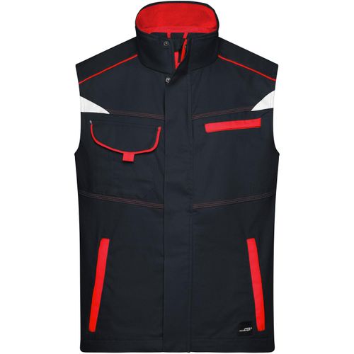 Workwear Vest - Funktionelle Weste im sportlichen Look mit hochwertigen Details [Gr. XL] (Art.-Nr. CA371048) - Elastische, leichte Canvas-Qualität
Per...