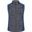 Ladies' Knitted Hybrid Vest - Weste im stylischen Materialmix [Gr. S] (royal-melange/anthracite-melange) (Art.-Nr. CA373852)
