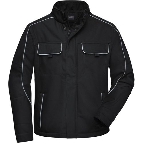 Workwear Softshell Jacket - Professionelle Softshelljacke im cleanen Look mit hochwertigen Details [Gr. 5XL] (Art.-Nr. CA374670) - Robustes, strapazierfähiges Softshellma...