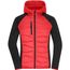 Ladies' Hybrid Jacket - Sportliche Jacke mit Kapuze im attraktiven Materialmix [Gr. M] (red/black) (Art.-Nr. CA375422)