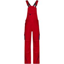 Workwear Pants with Bib - Funktionelle Latzhose im sportlichen Look mit hochwertigen Details [Gr. 46] (red/navy) (Art.-Nr. CA377157)