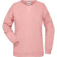 Ladies' Sweat - Klassisches Sweatshirt mit Raglanärmeln [Gr. L] (rose-melange) (Art.-Nr. CA378789)