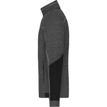 Men's Structure Fleece Jacket - Pflegeleichte Strick-Fleecejacke für Arbeit und Freizeit [Gr. XL] (schwarz) (Art.-Nr. CA379940)