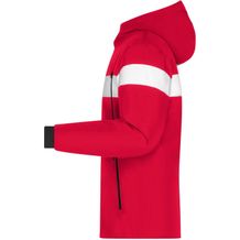 Men's Wintersport Jacket - Sportliche, wasserdichte Winterjacke mit DuPont Sorona® Wattierung (nachwachsender, pflanzlicher Rohstoff) [Gr. L] (weiß / rot) (Art.-Nr. CA381056)