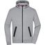 Men's Hooded Jacket - Kapuzenjacke mit modischen Details in Melange-Optik [Gr. S] (light-melange) (Art.-Nr. CA382637)