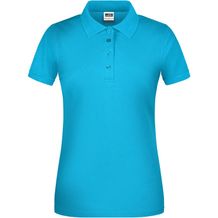 Ladies' BIO Workwear Polo - Pflegeleichtes und strapazierfähiges Polo [Gr. 4XL] (Turquoise) (Art.-Nr. CA383526)