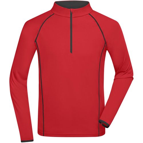 Men's Sports Shirt Longsleeve - Langarm Funktionsshirt für Fitness und Sport [Gr. XL] (Art.-Nr. CA386598) - Atmungsaktiv und feuchtigkeitsregulieren...