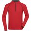 Men's Sports Shirt Longsleeve - Langarm Funktionsshirt für Fitness und Sport [Gr. XL] (red/black) (Art.-Nr. CA386598)