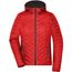 Ladies' Lightweight Jacket - Leichte Wendejacke mit sorona®AURA Wattierung (nachwachsender, pflanzlicher Rohstoff) [Gr. L] (red/carbon) (Art.-Nr. CA391014)
