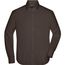 Men's Shirt Slim Fit Long - Modisch tailliertes Cityhemd und Damenbluse [Gr. XL] (Brown) (Art.-Nr. CA391881)