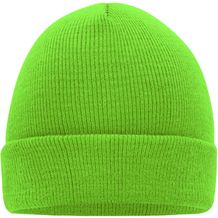 Knitted Cap - Klassische Strickmütze in vielen Farben (bright-green) (Art.-Nr. CA392218)