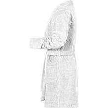 Ladies' Bathrobe - Bademantel im modischen Design [Gr. L/XL] (weiß) (Art.-Nr. CA392326)