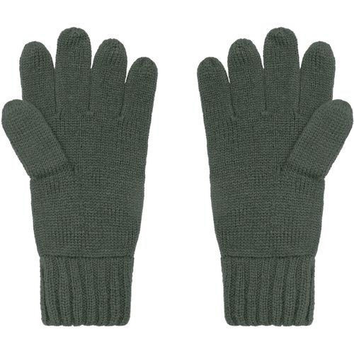 Melange Gloves Basic - Elegante Strickhandschuhe aus Melange-Garnen [Gr. S/M] (Art.-Nr. CA396425) - Rechts-links gestrickt mit doppeltem...