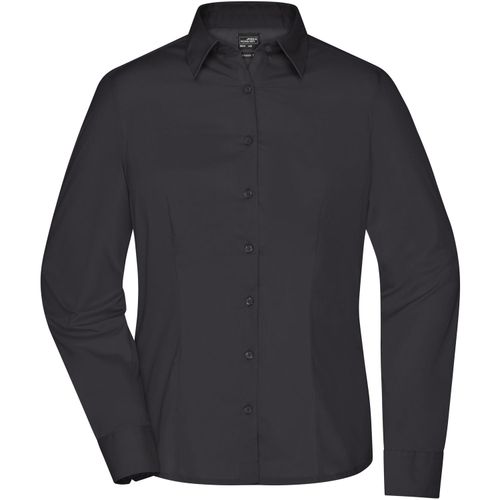 Ladies' Business Shirt Long-Sleeved - Klassisches Shirt aus strapazierfähigem Mischgewebe [Gr. 3XL] (Art.-Nr. CA396962) - Pflegeleichte Popeline-Qualität mi...