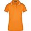 Ladies' Polo Tipping - Hochwertiges Piqué-Polohemd mit Kontraststreifen [Gr. S] (orange/white) (Art.-Nr. CA399244)