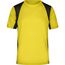 Men's Running-T - Funktionelles Laufshirt [Gr. XXL] (yellow/black) (Art.-Nr. CA401177)