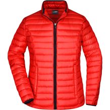 Ladies' Quilted Down Jacket - Sportliche Daunenjacke mit Stehkragen [Gr. L] (red/black) (Art.-Nr. CA403158)