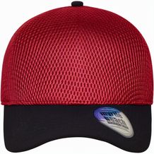 Seamless Mesh Cap - Hochwertige Cap mit nahtlos vorgeformtem Kopfbereich (red/black) (Art.-Nr. CA403663)