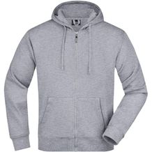Men's Hooded Jacket - Kapuzenjacke aus formbeständiger Sweat-Qualität [Gr. L] (grey-heather) (Art.-Nr. CA405734)