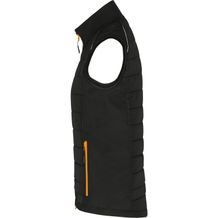 Ladies' Hybrid Vest - Softshellweste im attraktiven Materialmix [Gr. S] (schwarz / orange / neon) (Art.-Nr. CA407958)