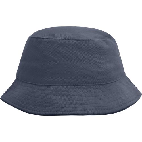 Fisherman Piping Hat - Trendiger Hut aus weicher Baumwolle [Gr. L/XL] (Art.-Nr. CA410957) - Paspel an Krempe teilweise kontrastfarbi...