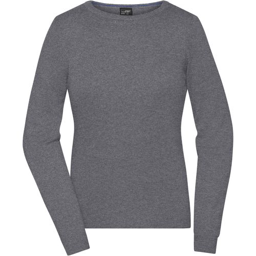 Ladies' Round-Neck Pullover - Klassischer Baumwoll-Pullover [Gr. XL] (Art.-Nr. CA412458) - Leichte Strickqualität
Rundhals-Ausschn...
