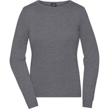 Ladies' Round-Neck Pullover - Klassischer Baumwoll-Pullover [Gr. XL] (grey-heather) (Art.-Nr. CA412458)