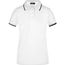Ladies' Polo Tipping - Hochwertiges Piqué-Polohemd mit Kontraststreifen [Gr. S] (white/navy) (Art.-Nr. CA412700)