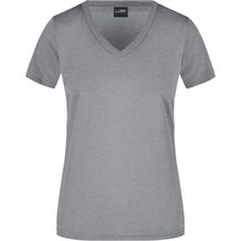 Ladies' Active-V - Funktions T-Shirt für Freizeit und Sport [Gr. L] (light-melange) (Art.-Nr. CA412859)