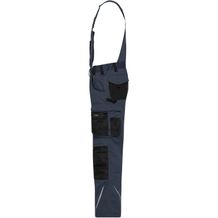 Workwear Pants with Bib - Spezialisierte Latzhose mit funktionellen Details und flexibel einstellbarem, elastischen Bund (carbon / black) (Art.-Nr. CA413950)