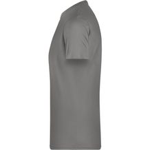 Men's Basic-T - Herren T-Shirt in klassischer Form (mid-grey) (Art.-Nr. CA423537)