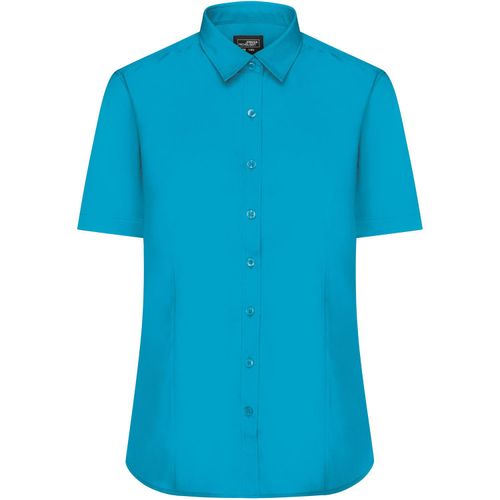 Ladies' Shirt Shortsleeve Poplin - Klassisches Shirt aus pflegeleichtem Mischgewebe [Gr. 3XL] (Art.-Nr. CA424132) - Popeline-Qualität mit Easy-Care-Ausrüs...