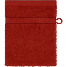 Flannel - Waschhandschuh im dezenten Design [Gr. 15 x 21 cm] (orient-red) (Art.-Nr. CA425056)