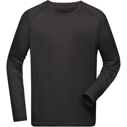Men's Sports Shirt Long-Sleeved - Langarm Funktionsshirt aus recyceltem Polyester für Sport und Fitness [Gr. 3XL] (Art.-Nr. CA426185) - Atmungsaktiv und feuchtigkeitsregulieren...