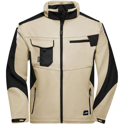 Workwear Softshell Jacket - Professionelle Softshelljacke mit hochwertiger Ausstattung [Gr. M] (Art.-Nr. CA429723) - Robustes, strapazierfähiges Softshellma...