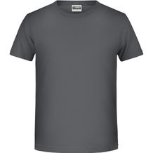 Boys' Basic-T - T-Shirt für Kinder in klassischer Form [Gr. L] (graphite) (Art.-Nr. CA430021)