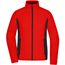 Ladies' Stretchfleece Jacket - Bequeme, elastische Stretchfleece Jacke im sportlichen Look für Arbeit, Sport und Lifestyle [Gr. XS] (red/black) (Art.-Nr. CA431388)